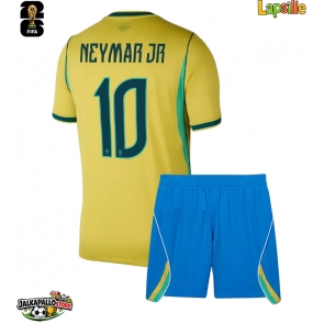 Brasilia Neymar Jr #10 Kotipaita Lapsille MM-kisat 2026 Lyhythihainen (+ shortsit)